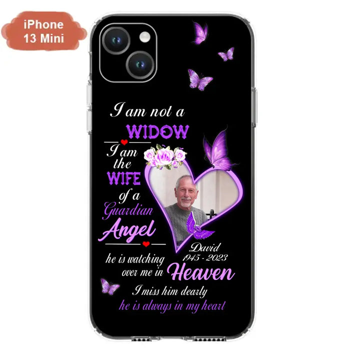 Custom Personalized Memorial Phone Case - Memorial Gift Idea For Family - Case For iPhone/Samsung - I Am Not A Widow