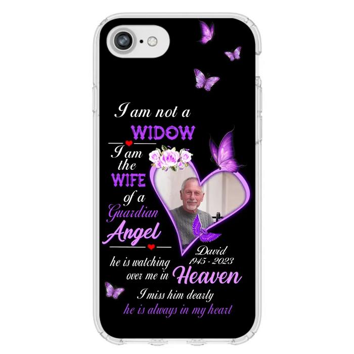 Custom Personalized Memorial Phone Case - Memorial Gift Idea For Family - Case For iPhone/Samsung - I Am Not A Widow