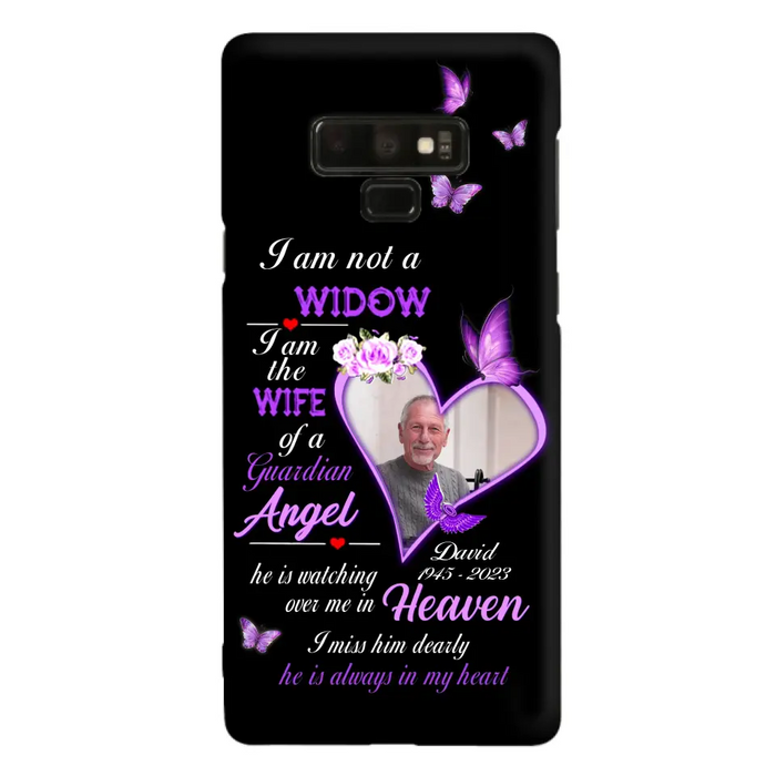 Custom Personalized Memorial Phone Case - Memorial Gift Idea For Family - Case For iPhone/Samsung - I Am Not A Widow