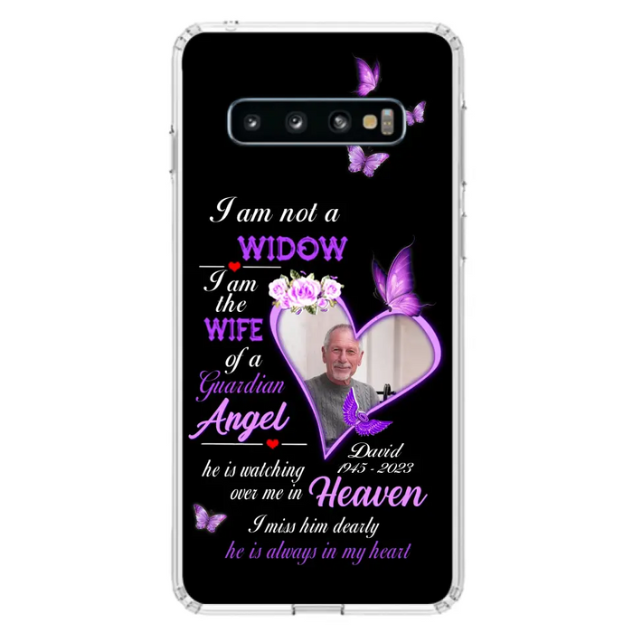 Custom Personalized Memorial Phone Case - Memorial Gift Idea For Family - Case For iPhone/Samsung - I Am Not A Widow