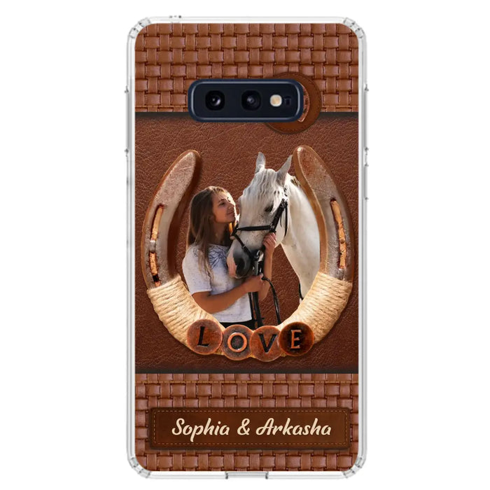 Custom Personalized Horse Phone Case - Upload Photo - Gift Idea Horse Lover - Case For iPhone And Samsung