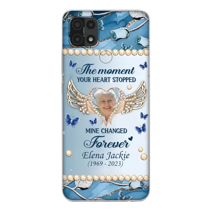 Personalized Memorial Phone Case - Memorial Gift Idea For Family - Case For Oppo/Xiaomi/Huawei - The Moment Your Heart Stopped Mine Changed Forever