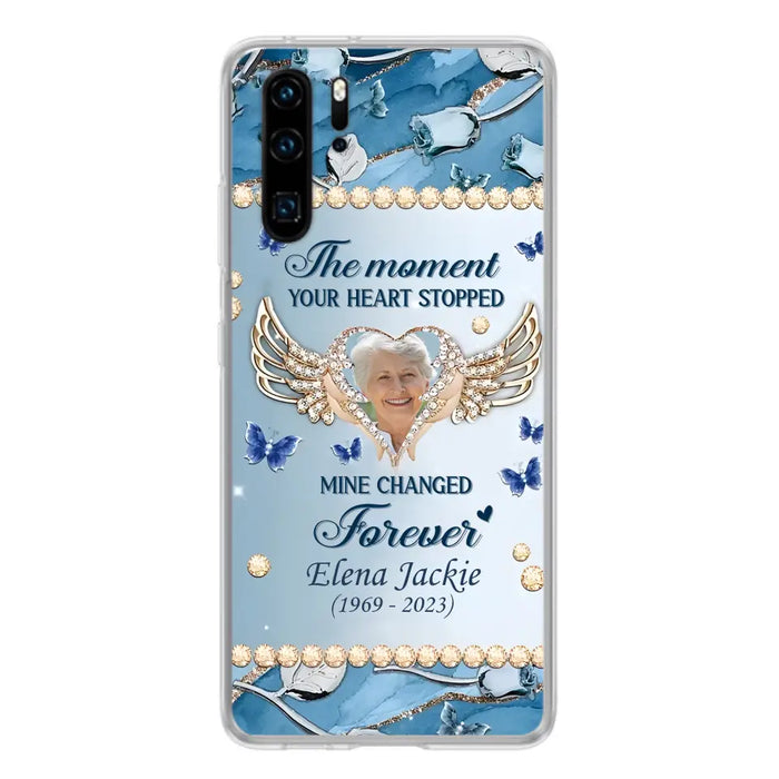 Personalized Memorial Phone Case - Memorial Gift Idea For Family - Case For Oppo/Xiaomi/Huawei - The Moment Your Heart Stopped Mine Changed Forever