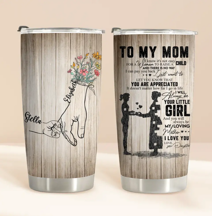 Personalized Mom & Daughter/Son Tumbler - Gift Idea For Mother's Day - Mother's Day Idea From Daughter/Son - To My Mom