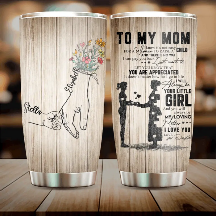 Personalized Mom & Daughter/Son Tumbler - Gift Idea For Mother's Day - Mother's Day Idea From Daughter/Son - To My Mom