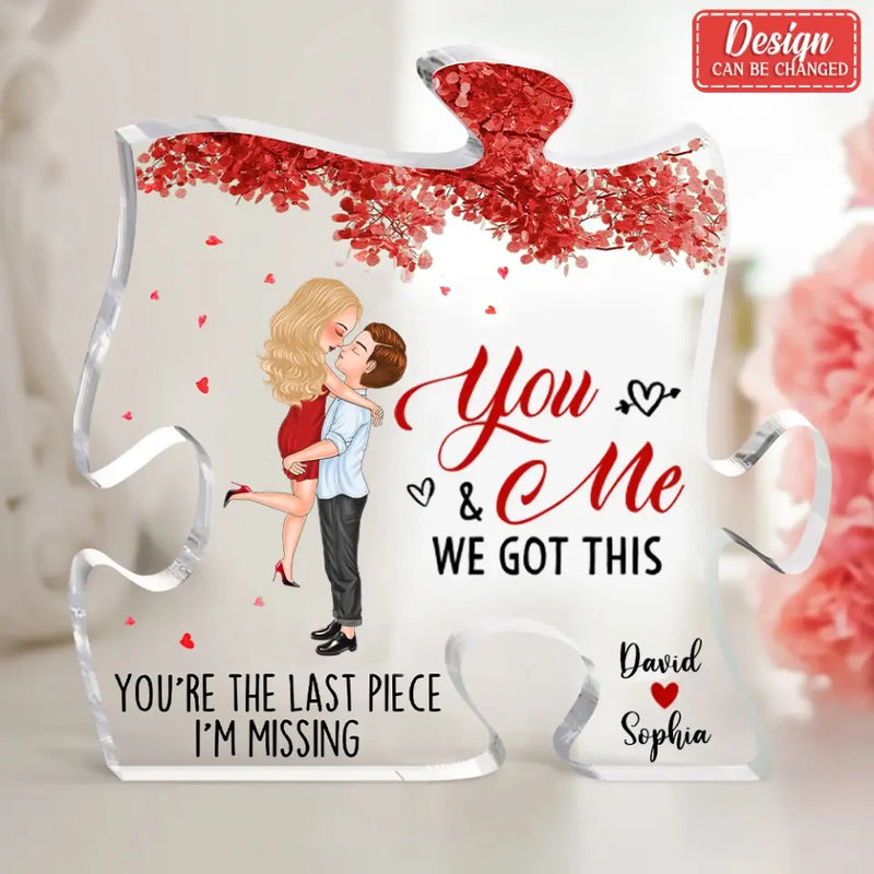 Personalized Couple Acrylic Plaque - Gift Idea For Couple/Him/Her/Valentine's Day - From Our First Kiss Till Our Last Breath
