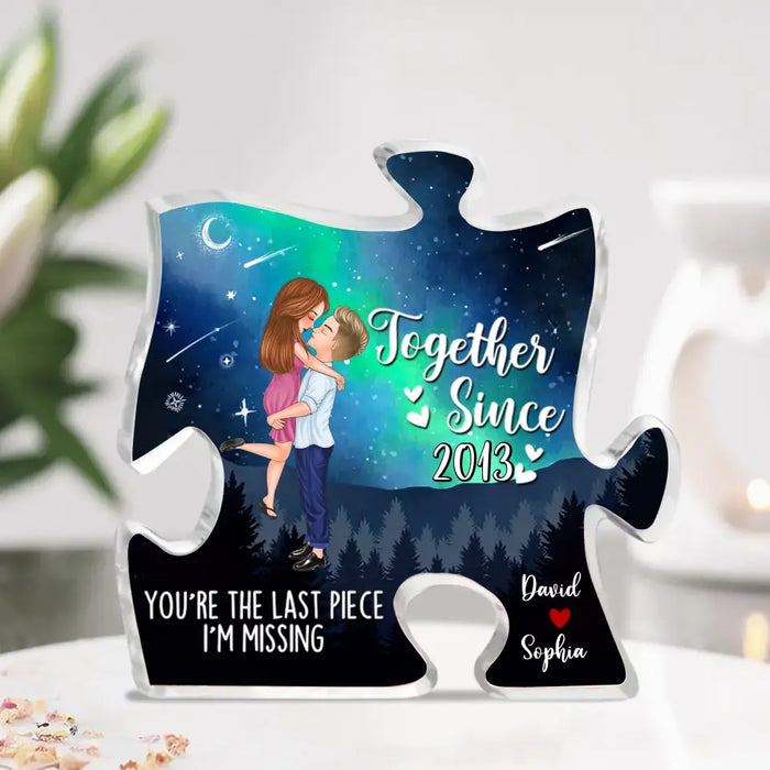 Personalized Couple Acrylic Plaque - Gift Idea For Couple/Him/Her/Valentine's Day - Together Since 2013