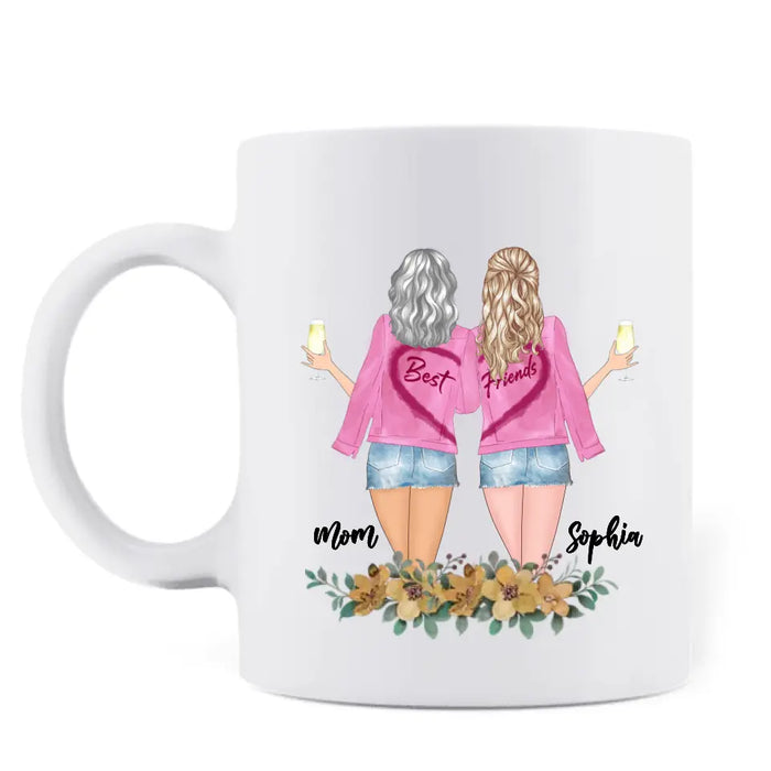 Personalized Mom  & Daughter Coffee Mug - Gift Idea For Mother's Day - Home Is Where My Mom Is