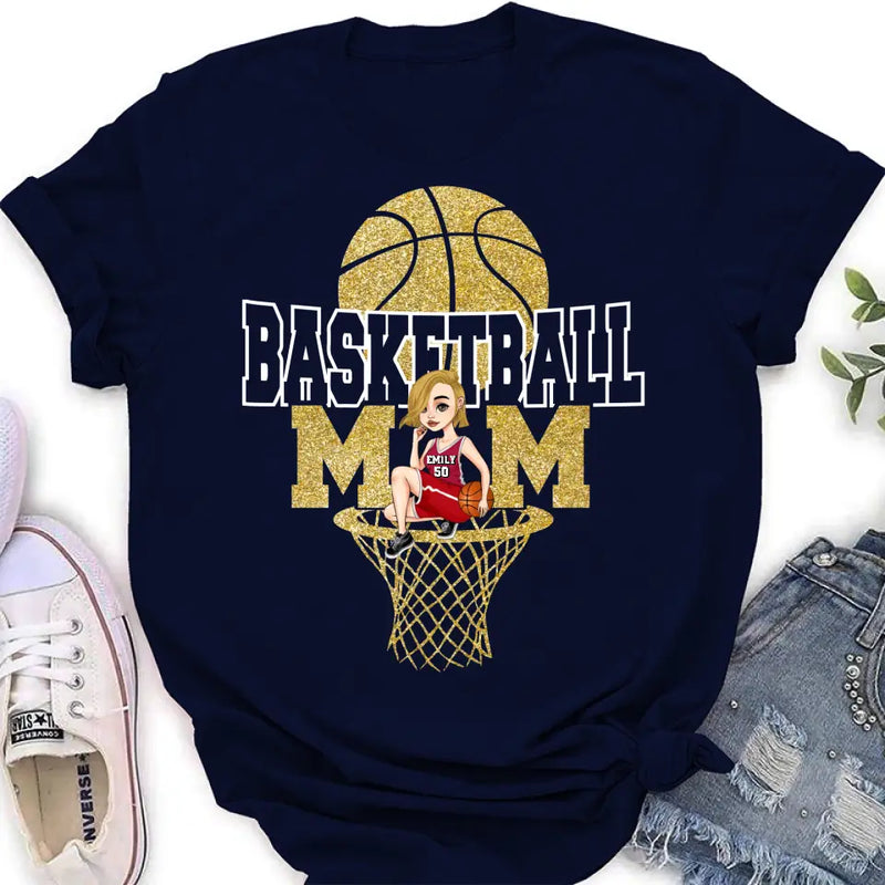 Personalized Basketball Mom Shirt/Hoodie - Gift Idea For Mom/Basketball Lover
