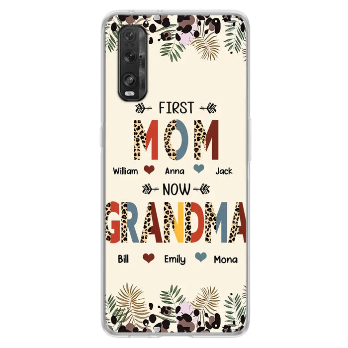 Custom Personalized Grandma Phone Case - Gift Idea For Grandma/Mom/ Mother's Day - Up to 6 Kids And 12 Grandkids - First Mom Now Grandma - Case For Oppo/Xiaomi/Huawei