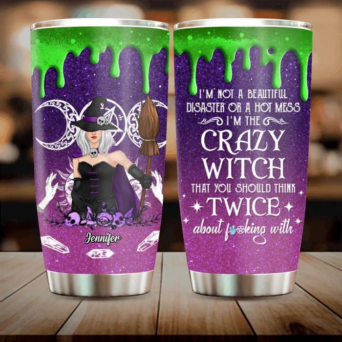 Custom Personalized Witch Tumbler - Gift Idea For Halloween/Witch Lovers - You Should Think Twice About Fucking With