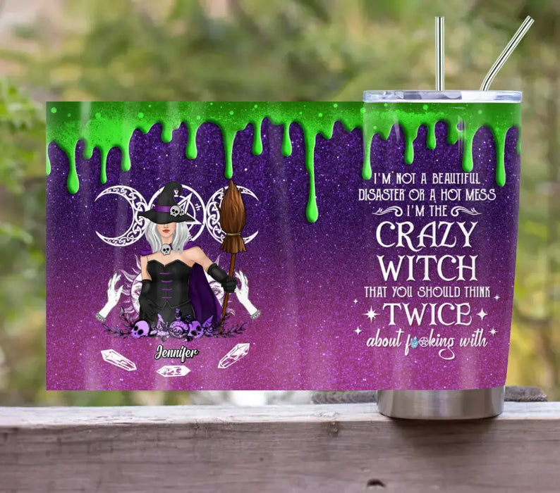 Custom Personalized Witch Tumbler - Gift Idea For Halloween/Witch Lovers - You Should Think Twice About Fucking With