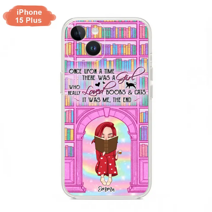 Custom Personalized Reading Girl Phone Case - Gift Idea For Books Lovers - It Was Me The End - Case For iPhone/Samsung