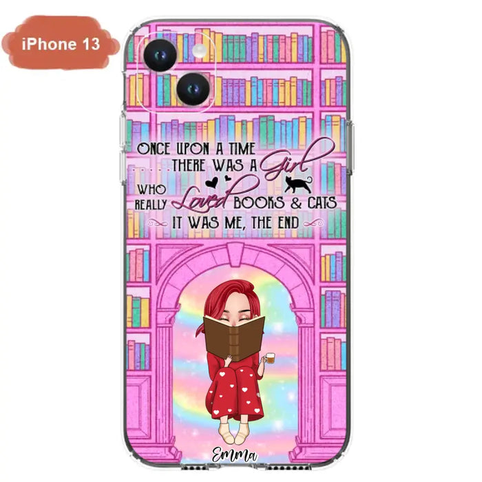 Custom Personalized Reading Girl Phone Case - Gift Idea For Books Lovers - It Was Me The End - Case For iPhone/Samsung