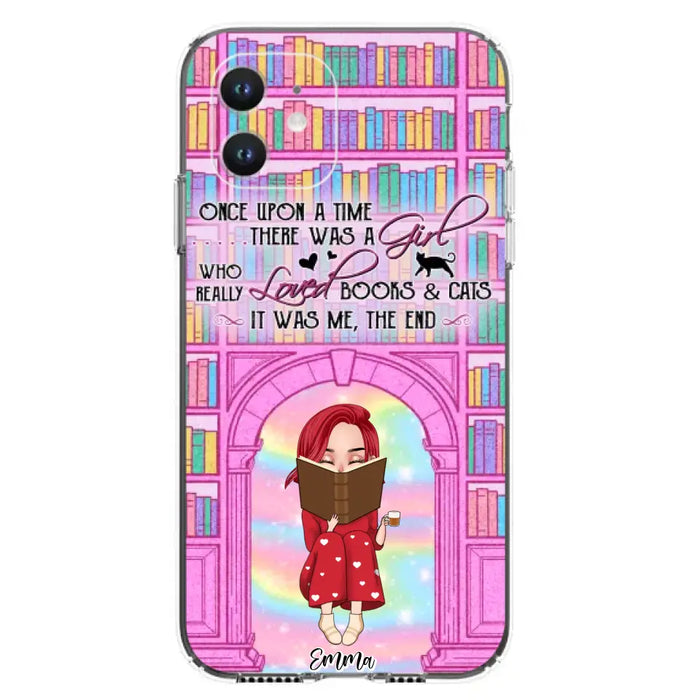 Custom Personalized Reading Girl Phone Case - Gift Idea For Books Lovers - It Was Me The End - Case For iPhone/Samsung