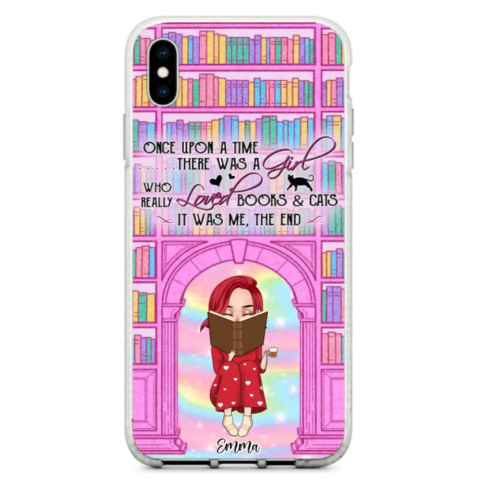 Custom Personalized Reading Girl Phone Case - Gift Idea For Books Lovers - It Was Me The End - Case For iPhone/Samsung