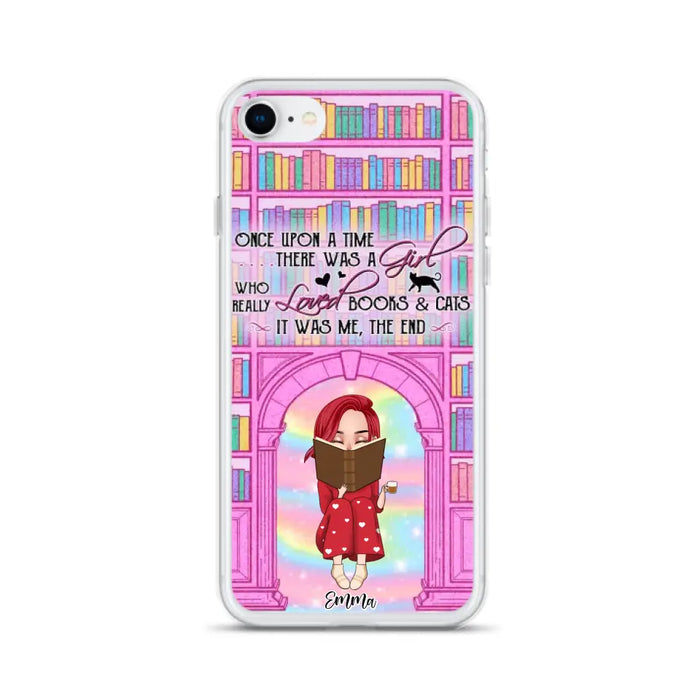 Custom Personalized Reading Girl Phone Case - Gift Idea For Books Lovers - It Was Me The End - Case For iPhone/Samsung