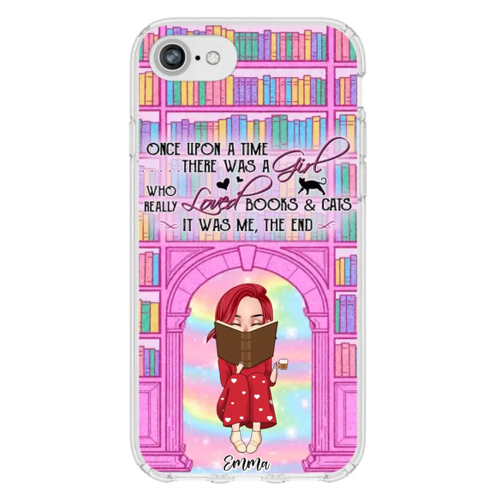 Custom Personalized Reading Girl Phone Case - Gift Idea For Books Lovers - It Was Me The End - Case For iPhone/Samsung