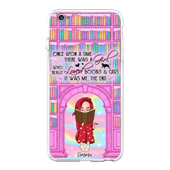 Custom Personalized Reading Girl Phone Case - Gift Idea For Books Lovers - It Was Me The End - Case For iPhone/Samsung