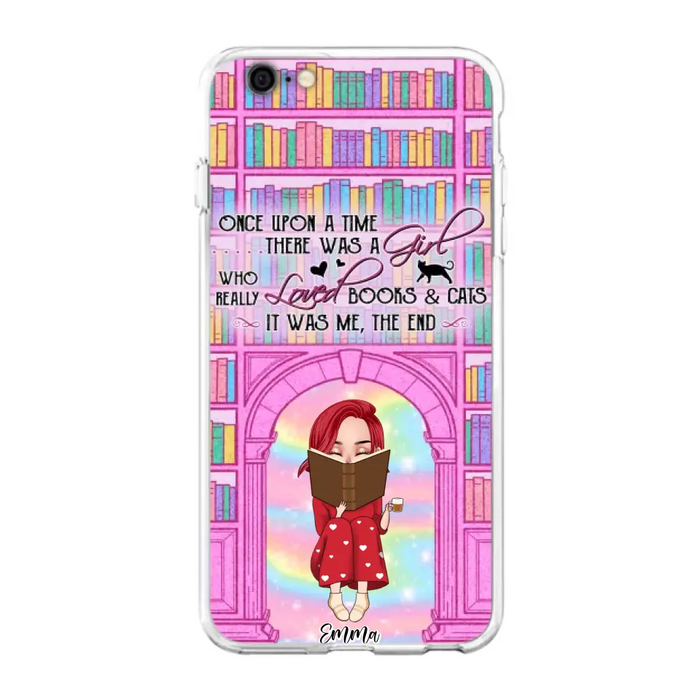 Custom Personalized Reading Girl Phone Case - Gift Idea For Books Lovers - It Was Me The End - Case For iPhone/Samsung