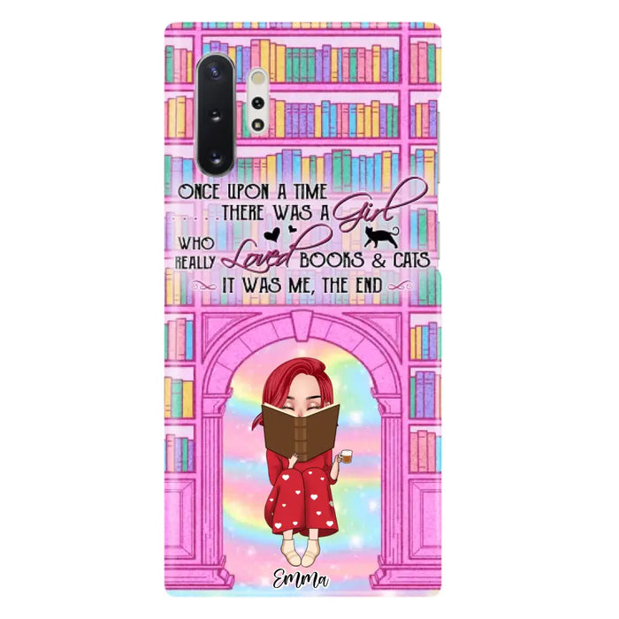 Custom Personalized Reading Girl Phone Case - Gift Idea For Books Lovers - It Was Me The End - Case For iPhone/Samsung