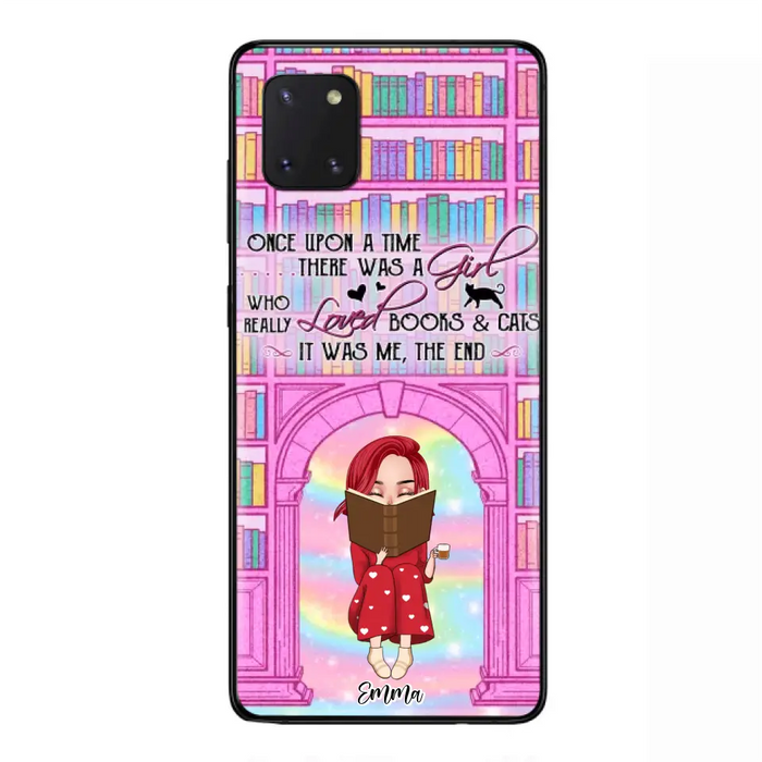 Custom Personalized Reading Girl Phone Case - Gift Idea For Books Lovers - It Was Me The End - Case For iPhone/Samsung