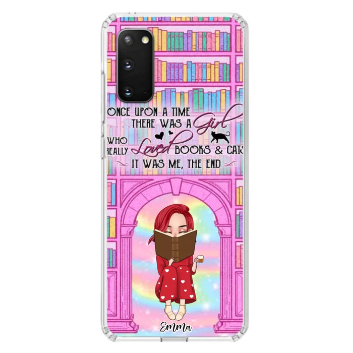 Custom Personalized Reading Girl Phone Case - Gift Idea For Books Lovers - It Was Me The End - Case For iPhone/Samsung