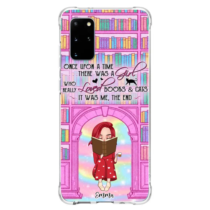 Custom Personalized Reading Girl Phone Case - Gift Idea For Books Lovers - It Was Me The End - Case For iPhone/Samsung