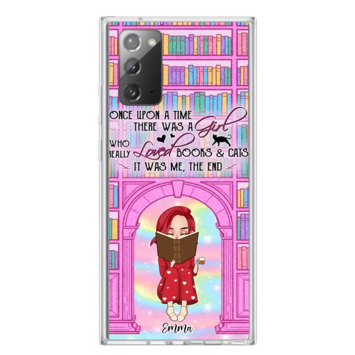 Custom Personalized Reading Girl Phone Case - Gift Idea For Books Lovers - It Was Me The End - Case For iPhone/Samsung