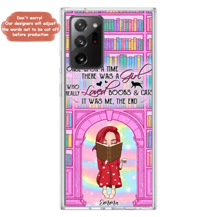 Custom Personalized Reading Girl Phone Case - Gift Idea For Books Lovers - It Was Me The End - Case For iPhone/Samsung