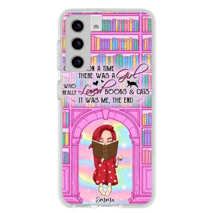 Custom Personalized Reading Girl Phone Case - Gift Idea For Books Lovers - It Was Me The End - Case For iPhone/Samsung