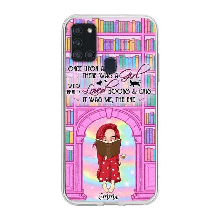 Custom Personalized Reading Girl Phone Case - Gift Idea For Books Lovers - It Was Me The End - Case For iPhone/Samsung