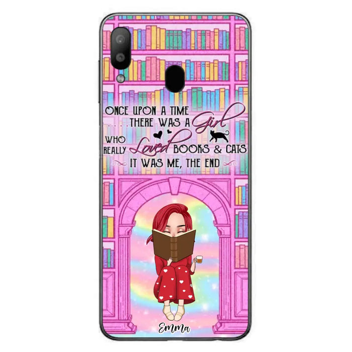 Custom Personalized Reading Girl Phone Case - Gift Idea For Books Lovers - It Was Me The End - Case For iPhone/Samsung