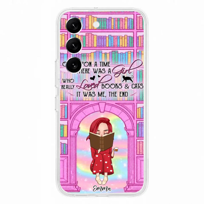 Custom Personalized Reading Girl Phone Case - Gift Idea For Books Lovers - It Was Me The End - Case For iPhone/Samsung