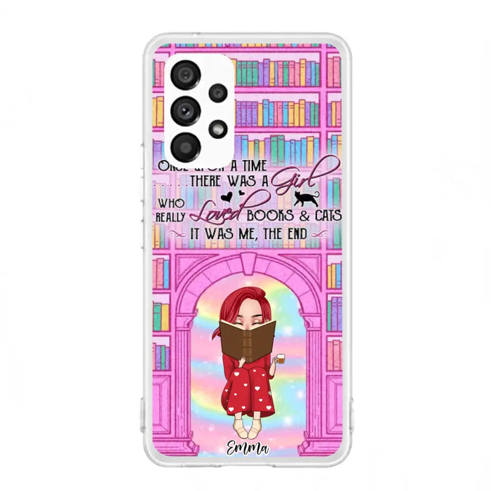 Custom Personalized Reading Girl Phone Case - Gift Idea For Books Lovers - It Was Me The End - Case For iPhone/Samsung