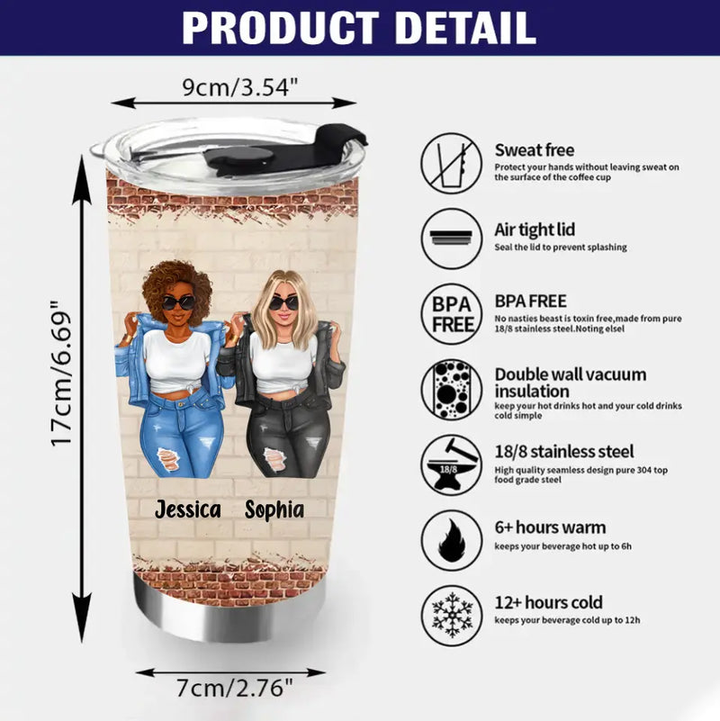 Personalized Mom & Daughter Tumbler - Gift Idea For Mom/Mother's Day From Daughter - Like Mother Like Daughter