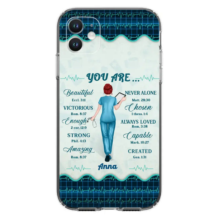 Custom Personalized Nurse Phone Case - Gift Idea For Nurse/ Birthday/ Friend - You Are Beautiful - Cases For iPhone/Samsung