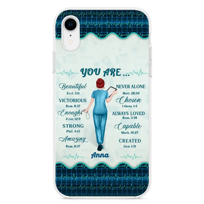 Custom Personalized Nurse Phone Case - Gift Idea For Nurse/ Birthday/ Friend - You Are Beautiful - Cases For iPhone/Samsung