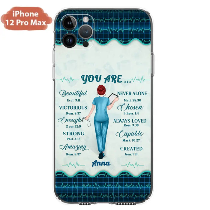 Custom Personalized Nurse Phone Case - Gift Idea For Nurse/ Birthday/ Friend - You Are Beautiful - Cases For iPhone/Samsung