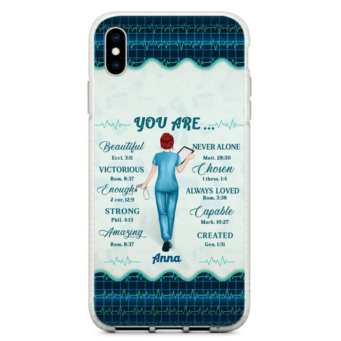 Custom Personalized Nurse Phone Case - Gift Idea For Nurse/ Birthday/ Friend - You Are Beautiful - Cases For iPhone/Samsung