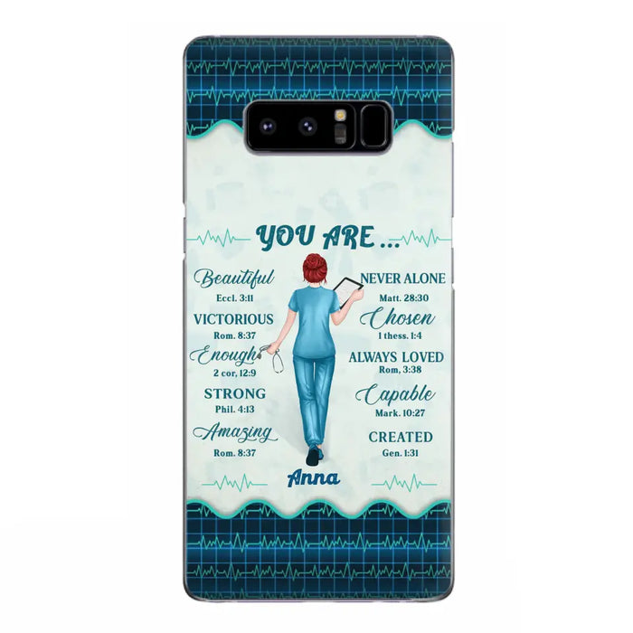 Custom Personalized Nurse Phone Case - Gift Idea For Nurse/ Birthday/ Friend - You Are Beautiful - Cases For iPhone/Samsung