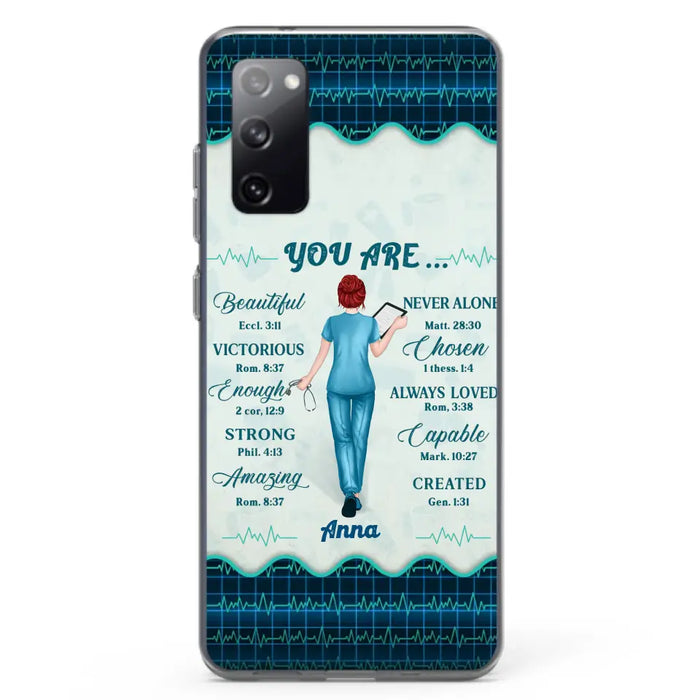 Custom Personalized Nurse Phone Case - Gift Idea For Nurse/ Birthday/ Friend - You Are Beautiful - Cases For iPhone/Samsung