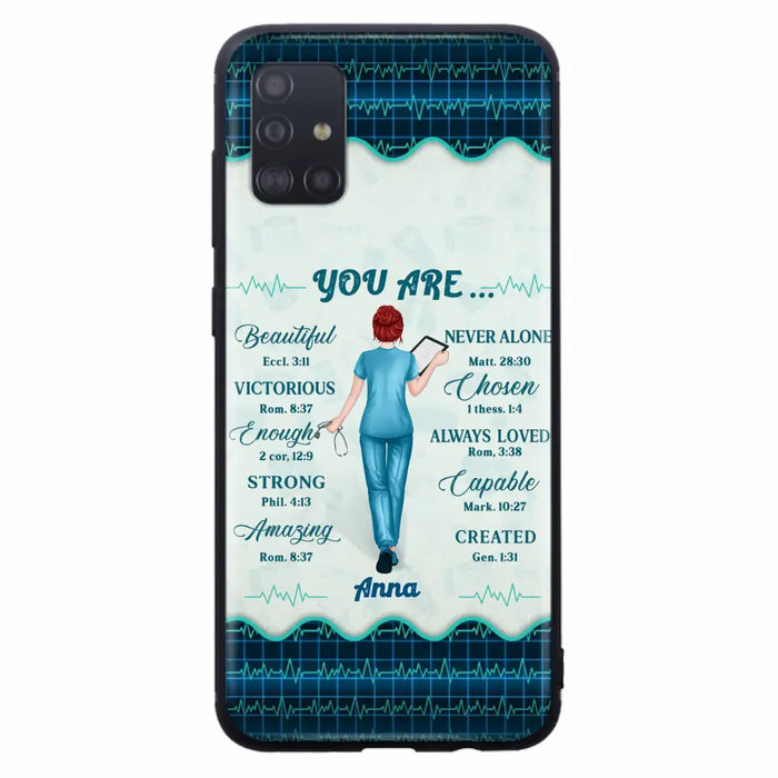 Custom Personalized Nurse Phone Case - Gift Idea For Nurse/ Birthday/ Friend - You Are Beautiful - Cases For iPhone/Samsung