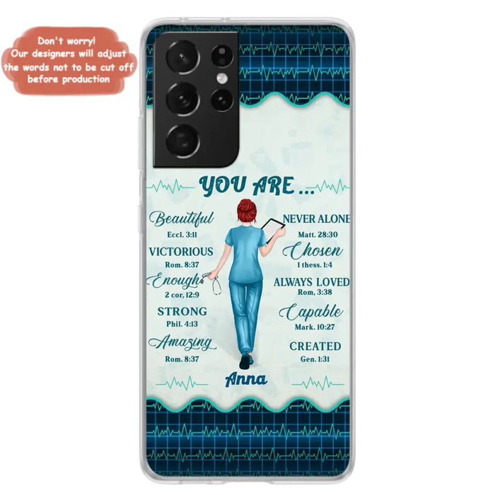 Custom Personalized Nurse Phone Case - Gift Idea For Nurse/ Birthday/ Friend - You Are Beautiful - Cases For iPhone/Samsung