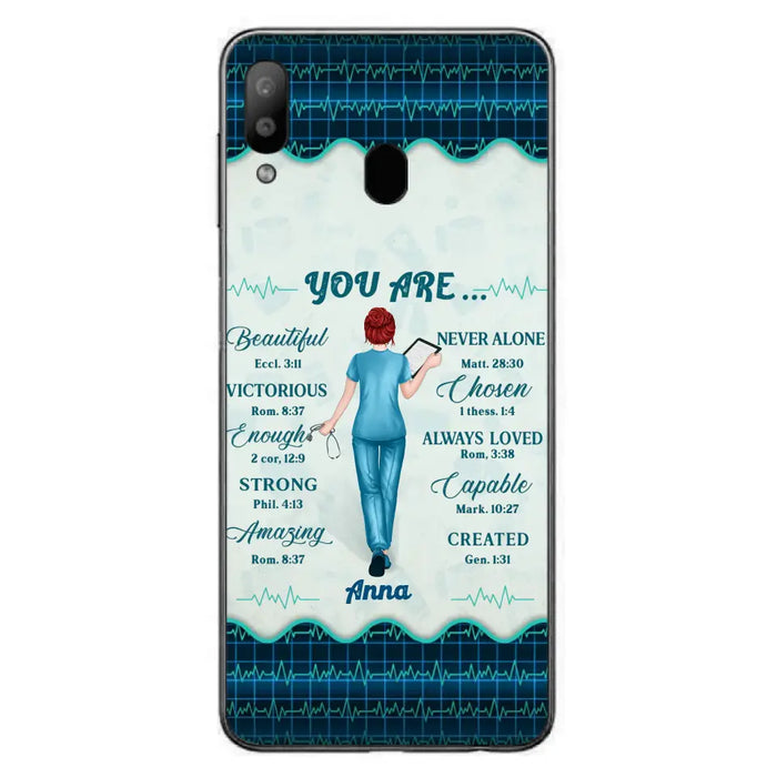 Custom Personalized Nurse Phone Case - Gift Idea For Nurse/ Birthday/ Friend - You Are Beautiful - Cases For iPhone/Samsung