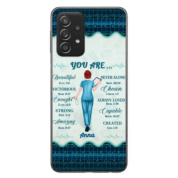 Custom Personalized Nurse Phone Case - Gift Idea For Nurse/ Birthday/ Friend - You Are Beautiful - Cases For iPhone/Samsung