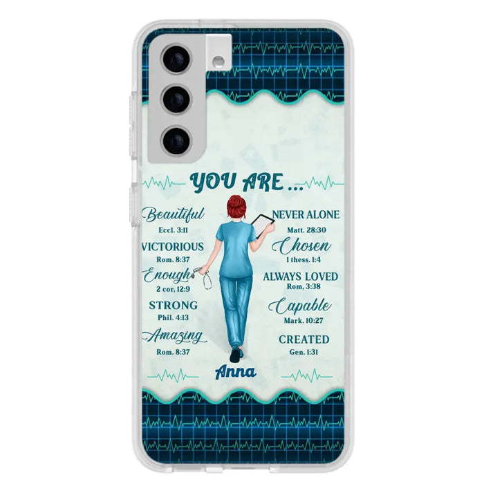 Custom Personalized Nurse Phone Case - Gift Idea For Nurse/ Birthday/ Friend - You Are Beautiful - Cases For iPhone/Samsung