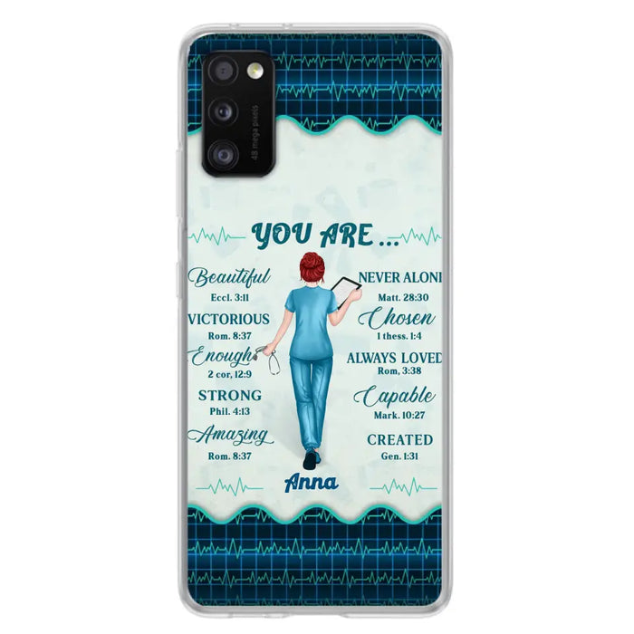 Custom Personalized Nurse Phone Case - Gift Idea For Nurse/ Birthday/ Friend - You Are Beautiful - Cases For iPhone/Samsung