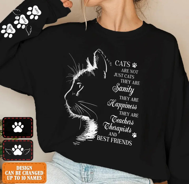 Custom Personalized Cats Are Not Just Cats Sweater - Upto 10 Cats - Gift Idea For Cat Lover