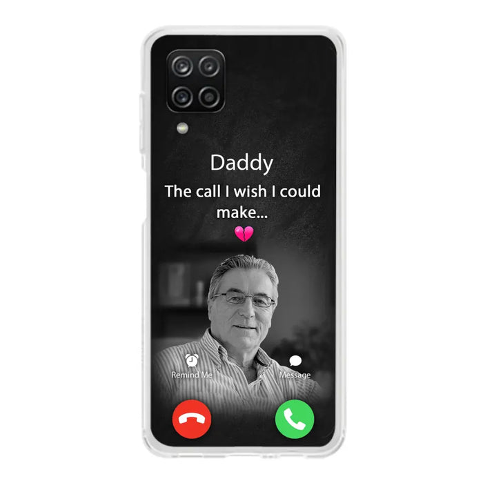 Custom Personalized Memorial Mom Phone Case - Upload Photo - Memorial Gift Idea For Mom/ Dad - The Call I Wish I Could Make - Case For iPhone And Samsung